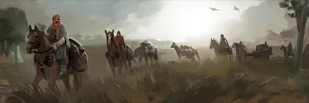 Herder gathering the last pact of goats.