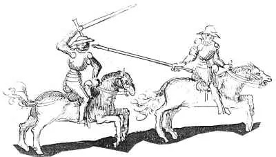 Defending with a pole weapon while being chased.​