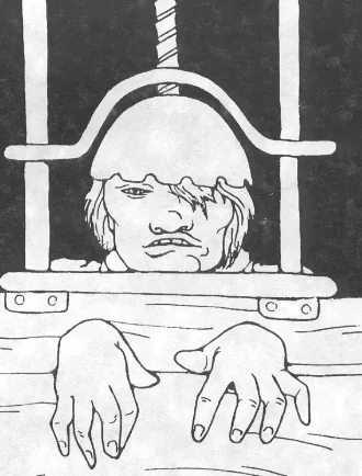 Used both as torture and for execution, Medieval crushing involved placing the accused's head in a device that slowly crushed the top and sides of the head together. Eventually the eyes would pop out, skull would crack and the neck would break.
