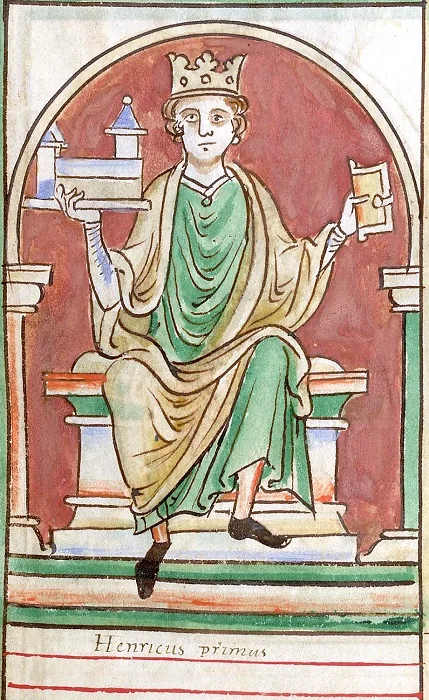 A portrait of King Henry I.