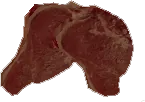 Meat stripped from cattle