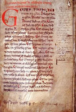 The first page of the laws of Flintwhenia