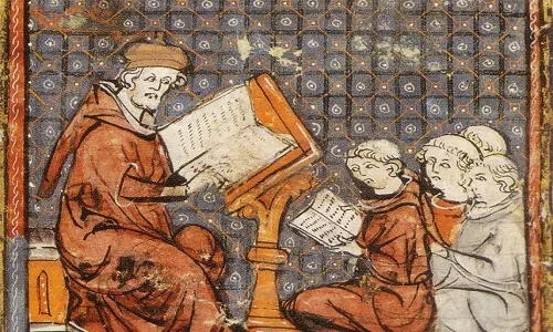A teacher and his students