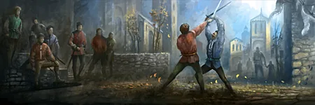 Squire being trained.