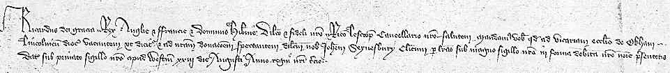Example of a trading warrant for a merchant's wares, approved by a local clerk after a thorough inspection of his goods.