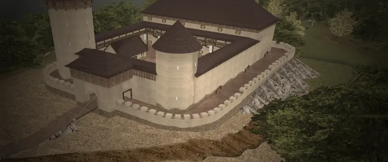 A castle from above