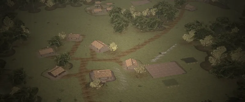 A village from above
